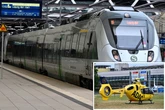 Medizinischer Notfall in einer S-Bahn am Flughafen Leipzig/Halle
