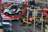 Smart von Stadtbahn mitgeschleift: Drei teils schwer Verletzte in Stuttgart