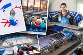 Megaprojekt im Dachboden: Eislöwen-Fan baut Stadion mit 150.000 Legosteinen nach