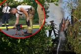 Gebäude in Sachsen in Vollbrand: Drohnenstaffel kommt zum Einsatz