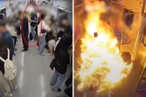 Feuerhölle in der U-Bahn: Rentner zündet Waggon an