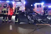 Heftiger Crash auf A66: Mehrere Verletzte, Autobahn zeitweise gesperrt