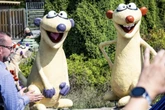 KiKA-Familie wächst: Figuren von Jan & Henry in Erfurt aufgestellt