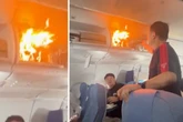 Chaos und Rauch im Flieger: Flammen dreschen aus Handgepäck