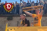 Dynamo-Aufstiegsparty live: Christoph Daferner macht klar: "Ich hoffe, dass ich hier bleiben darf"