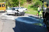 Frontal-Crash im Erzgebirge: Straße gesperrt