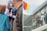 Als AfD-Abgeordnete Deutschlandfahne schwenkt, kommt die Bundestags-Polizei