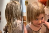 Mädchen schneidet sich selbst die Haare ab: Antwort seines Vaters berührt so viele