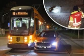 Zwei Straßenbahn-Unfälle in einer Nacht: Auto gerammt, Wildschwein überfahren
