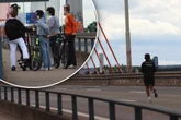 Trotz Einsturzgefahr: Bonner Nordbrücke zieht Schaulustige und Jogger an