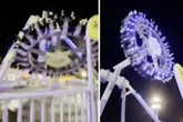 Drama im Freizeitpark: Vollbesetzte Riesen-Schaukel bricht in der Mitte durch
