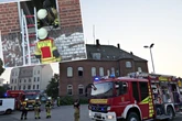 Feuerwehr-Großeinsatz in Wurzen: Dachstuhl steht in Flammen