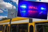 Aus Bahn gestiegen und von Auto erfasst: Frau nach Unfall schwer verletzt