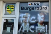 Farbangriff auf Leipziger Parteibüro: Täter hinterlassen "Verräter"-Graffiti
