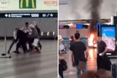 Panik am Flughafen in Mailand! Mann legt Feuer und attackiert mit Hammer