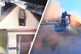 Dachgeschoss steht in Flammen: Feuerwehr findet Leiche in Wohnhaus