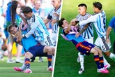 Sicherungen brennen komplett durch! Argentinien-Star greift nach Final-Pleite mehrere Spanier an