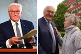 Besuch in Sachsen: Seniorin steht voll auf Steinmeiers "Grübchen"