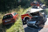Fahrer aus Auto befreit: Schwerer Unfall in der Dresdner Heide, mehrere Verletzte