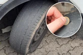 Unfassbar! Polizei stoppt Laster mit extrem abgenutzten Reifen