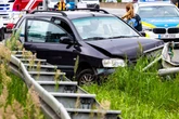Heftiger Unfall auf A5: Insassen von Mitsubishi haben Schutzengel mit im Fahrzeug