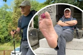 Wette verloren: SPD-Politiker wandert 45 Kilometer - und zwar barfuß