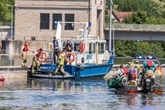 Mann guckt aus Bürofenster und entdeckt Leiche: Schwierige Bergung aus Neckar