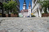 Achtung, Stolperfalle! Chemnitzer City-Loch wird endlich gepflastert
