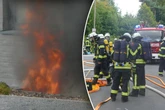 Flammen schlagen aus Mehrfamilienhaus: Aufmerksame Nachbarin verhindert Schlimmeres