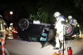 Suff-Fahrt mit Sportwagen endet mit Überschlag