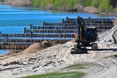 Ostsee-Feeling im Neuseenland: Am Markkleeberger See gibt's plötzlich Wellenbrecher