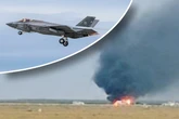 Feuerball! F-35-Kampfjet zerschellt auf Feld