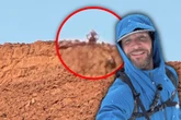 Wanderer trifft in den Bergen auf mysteriöses Wesen