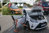 Fahrerflucht nach Kreuzungscrash: Fünf Personen verletzt