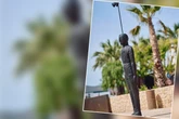 Deutscher Urlauber demoliert Bronze-Statue auf Ibiza: Vor seiner Abreise klickten die Handschellen