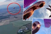 Überlebenskampf: Motorschirm-Flieger trifft auf "Killer"-Ballon