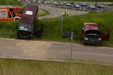 Zehn Verletzte nach schwerem Auffahrunfall an der A8