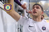 Aue-Spieler Fallmann nach seinem Siegtreffer gegen Aachen: "Keine Absicht, aber auch kein Glück"