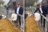 MP Kretschmer geht auf Tuchfühlung mit Kalb und hat wichtigen Appell dabei