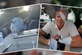Was ist denn da los? "Mr. Kasalla" Thorsten Legat grüßt mit Augenklappe