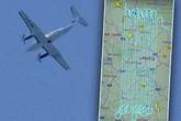 Flugzeug fliegt rätselhafte Schlangenlinien über Leipzig: Was war da heute los?