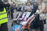 Samt Kinderwagen mit Fotos toter Babys: Pro-Palästina-Demo in Frankfurt gestartet