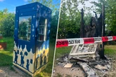 Brandstifter fackeln liebevoll gestaltete Bücherzelle ab