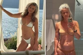 Model (60) zeigt, wie sie im Real Life aussieht: "Zu Hause, kein tolles Licht, keine Posen"