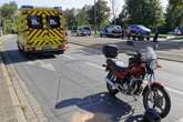 Unfall in Dresden: Biker an Kreuzung von Kleintransporter umgepflügt