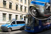 Einsatz auf Leipziger Eisi: Tram kracht in Polizeiauto