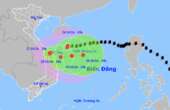 Bão Trà Mi có thể đổ bộ vào Quảng Trị đến Quảng Nam, rồi vòng ra biển