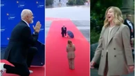 Edi Rama si inginocchia a mani congiunte davanti alla premier Meloni