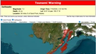 Alaska, terremoto di 7.1 di magnitudo e allerta tsunami