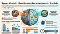 Una misterioso bombardamento di meteoriti sull’asteroide Ryugu
